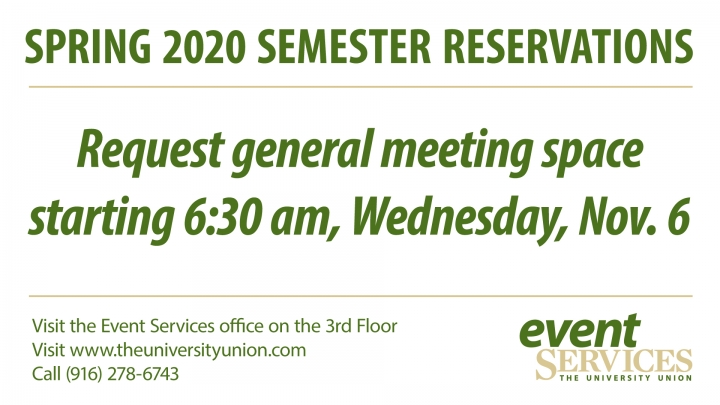 Semester Reservation Requests for Spring 2020
